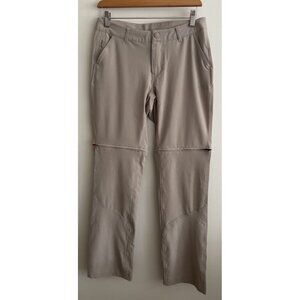 The North Face Women’s Size 2 Bridgeway Zip-Off Pants Khaki Stone Hiking Outdoor